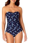 Anne Cole Women's Liz One Piece Swimsuit, Leaf Toss, 6