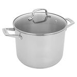 HENCKELS Pasta Pot with Lid and Strainers, 8.5-qt, Stainless Steel