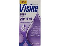 Visine Tired Eye Relief Lubricant Eye Drops, .5 Fl. Oz (Pack of 2)