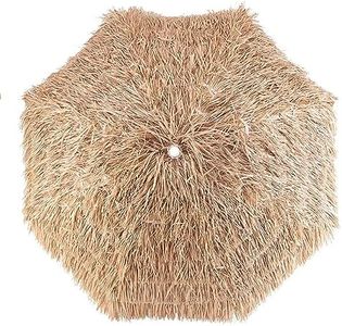 PMU 6.5 Ft Thatched Tiki Umbrella for Beach, Patio & Pool