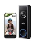 eufy Video Doorbell C31, 2K FHD, Battery or Hardwire Powered, Easy to Install, Quick-Release Battery, Live Video Call, 24/7 Recording, Human & Motion Detection, HomeBase S380 Compatible,No Monthly Fee