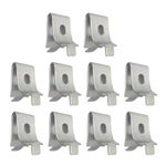 30 Pcs Shelf Clips, Shelf Bracket Clips Adjustable Supports Clip for 255 Standard Pilaster, Heavy Duty Metal Shelving Brackets Clips for Kitchen Cabinet Bookcase, Refrigerator,Freeze(Silver)