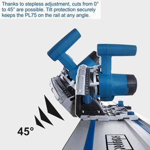 Scheppach Plunge Saw 210mm – PL75 Precision Wood Cutting Tool