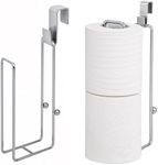 Belle Vous Over Toilet Roll Holders - Rustproof Iron Toilet Roll Storage Racks for Over The Tank Hanging - Paper Storage