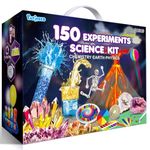 PATIFEED 150 Experiments Science Kit for Kids, Chemistry Set Scientific Christmas Birthday Toys Gifts Ideas for Boys Girls, STEM Projects, Break Geodes, Volcano Kit