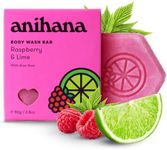 Anihana Raspberry and Lime Solid Shower Bar 80 g