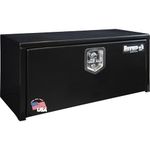 Buyers Products 1703353 Black Steel Underbody Truck Box with Lockable T-Handle Latch, 14 x 12 x 30 Inch, Made In The USA, Tool Box for Bed of Truck, Toolbox For Pickup Truck, Durable Tool Chest