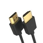 Cmple - High Speed HDMI Cable with Ethernet 30AWG - 3 Feet (6FT, Black)