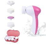 Facial Cleansing Spin Brush Set Electric Facial Cleansing Brush Face Cleaner Face Brush for Gentle Exfoliating,Removing Blackhead,Deep face scrubbing Gift Skincare for Teenage Girl (Pink1)