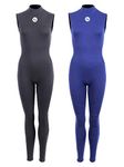 Womens Thunderclap 2.5mm Sleeveless Neoprene Wetsuit for Swimming/Surfing/Watersports (Medium, Black)