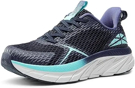 ALLSWIFIT Women's Walking Shoes Comfortable ActiveEase Running Tennis Athletic Gym Workout Cross Training Sneakers,Size 10.5,Blue,SARR009W