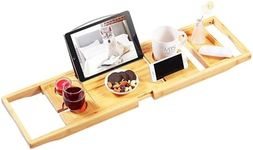 VaeFae Bamboo Bathtub Caddy Tray, E