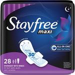 Stayfree Maxi Overnight Pads with W