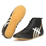 PRO KVH Men's Kabaddi Shoes - Kabaddi, Boxing, Running, Wrestling - Multi-Sport Athletic Footwear 6UK, Black