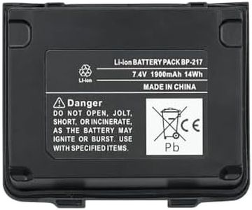 7.4V 1900mAh BP-217 BP-217Li Batterie de Remplacement pour Icom IC-80AD IC-91A IC-91AD IC-E80D IC-E90 IC-E91 IC-T90 IC-T90A IC-T90E IC-T91 ID-91 Radio Li-ION Batterie