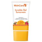 WishCare Invisible Gel Sunscreen SPF 50+ PA++++ - Ultra Light Weight, Oil Free with Broad Spectrum Protection & No White Cast - 50 Grams