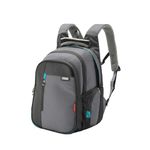 HARISSONS Sirius 45L Water Repellent Laptop Backpack for Men & Women | Fits 15.6 Inch Laptops, Built in Rain Cover, Ergo Grip Backstraps, External USB & Headphone Port (Grey)