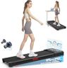 Walking Pad Treadmill with 12% 9-Level Auto Incline, 450 lbs Capacity RGB LED Screen, Bluetooth Speaker Under Desk Treadmill, Compact Treadmills for Home Hiking, Black