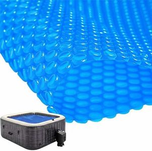 Frienda 6 x 6 ft Blue Solar Pool Cover 16 Mil Solar Blanket for Above Ground Inground Pools Heavy Duty Floating Bubble Pool Hot Tub Spa Covers for Swimming Pools