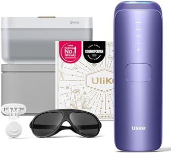 IPL Hair Removal – Ulike Air 3 with Exclusive UV Steriliser, Patented Sapphire Ice Cooling, Nearly Painless at-Home Laser Hair Removal Alternative, Includes remium Leather Storage Case