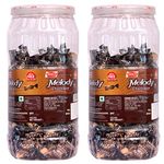 Parle Melody Chocolaty Flavoured Toffee Pack Of 2. 300+ Toffee In Combo Pack - 1998 Gm