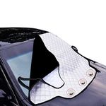 Car Windscreen Cover, URMI Car Windscreen Cover Frost Magnetic Car Protector Cover for Winter Windshield Ice Cover Car Front Window Sunshades Protector Cover Fits for SUV and Trucks Cars (190×126 CM)