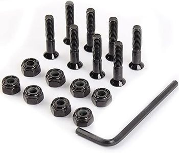 Hayaww Tornillos para Patineta Longboard Hardware De Skateboard Tornillos De ReparacióN De MonopatíN Juego De Tuercas De Tornillo Longboard para Patineta Tornillos Skate, 50mm, para Reparar Patinetas