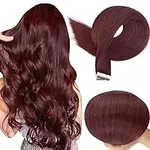 Full Shine Hair Extensions Wine Red