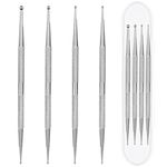 Dotting Tools,4 Pcs Professional Ball End Nail Art Tools Nail Art Brushes Nail Design Tools Stailess Steel Dotting Pen Tool Nail Art Kit Rhinestone Picker Tool Pottery Tools Polymer Clay Tools