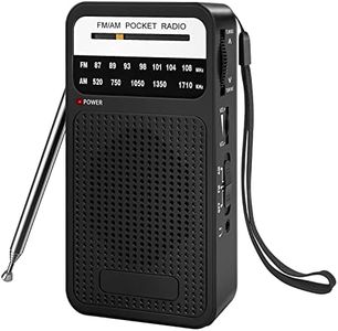 Portable Radio AM FM, Goodes Transistor Radio with Loud Speaker, Headphone Jack, 2AA Battery Operated Radio for Long Range Reception, Pocket Radio for Indoor, Outdoor and Emergency Use