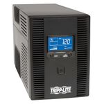 Tripp Lite 1500VA 900-Watt UPS Back Up Smart Tower LCD AVR 120-Volt USB Coax RJ45, Black (SMART1500LCDT)