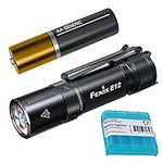 Fenix E12 v2.0 EDC Flashlight, 160 Lumen with 1x AA Battery and LumenTac Battery Organizer