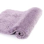 Walensee Large Bathroom Rug (24 x 36, Lavender) Extra Soft and Absorbent Shaggy Bathroom Mat Machine Washable Microfiber Bath Mat for Bathroom, Non Slip Bath Mat, Luxury Bathroom Floor Mats