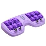 Foot Roller for Plantar Fasciitis, Dual Foot Massager Roller, Acupressure Relaxation Foot Massager, Plantar Pressure Alleviation Reflexology Tool, Heel Arch Pain Foot Roller Muscle Recovery (Purple)