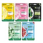 Garnier Sheet Mask (Pack of 5 (All Variant))