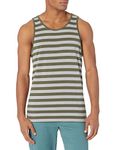 Amazon Essentials Men's Regular-fit Tank Top, Dark Green/Light Gray Heather, XX-Large