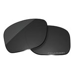 OOWLIT Replacement Sunglass Lenses for Oakley Sliver XL OO9341 Black Dark Gery Polarized