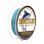 HERCULES Super Strong 300M 328 Yards Braided Fishing Line 15 LB Test for Saltwater Freshwater PE Braid Fish Lines 4 Strands - Blue Camo, 15LB (6.8KG), 0.16MM