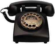 TelPal Antique Phones Corded Landline Telephone Vintage Classic Rotary Dial Home Phone of 1930s Old Fashion Business Phones Home Office Decor Landlines