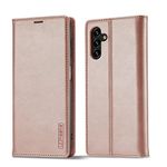 QLTYPRI Case for Samsung Galaxy A15 4G/5G, Vintage Matte Leather Wallet Case Card Slot Kickstand Magnetic Shockproof Flip Folio Book Case Cover for Samsung Galaxy A15 5G / A15 4G - Rose gold