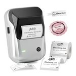 NIIMBOT B1 Label Maker Machine with 1 Roll Tape, Portable Bluetooth Label Printer, 20-50mm Printing Size, Waterproof Label, Powerful APP for Label Design, Inkless Labeler for Home,School,Retail