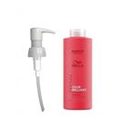 Wella Invigo Brilliance Shampoo for Fine Coloured Hair 1000ml with Pump Dispenser