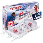 Top Shelf Powerplay 2 36" x 17" Table Games for Adults and Family - Board Game Table Hockey Games - Bubble Dome Rod Hockey Table - Arcade Table Toys Ice Hockey Gift - All Pieces Included, 2-4 Players