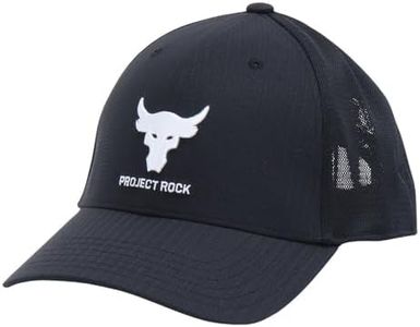 Under Armour Cappello da uomo Project Rock Trucker, (003) Nero// Bianco, Taglia unica