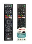 TECVITY® HUAYU Remote No. RM-L1351, for Sony LCD/LED TV with Google Play & Netflix.