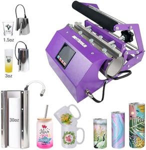 BetterSub 3in1 3 OZ 1.5 OZ Shot Glass Tumbler Mug Heat Press Machine 30 OZ 20 OZ 16 OZ Sublimation Straight Skinny Tumbler Mug,11 OZ 15 OZ 16 OZ Sublimation Mug Heat Transfer Purple