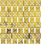 Bikri Kendra - 48 Beautiful Pattern Golden Mirror Stickers for Wall, Wall Stickers, Acrylic Mirror Wall Decor Sticker, Wall Stickers for Hall Room, Bedroom (Golden)