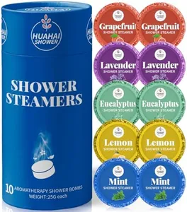 Shower Steamers Aromatherapy, 10-Pack Shower Bombs Mens Easter Basket Stuffers Gifts for Him Her, Birthday Gifts for Wife, Women, Mom, Organic Lavender Mint Grapefruit Lemon Eucalyptus Oils