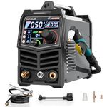 GZGUOZHI Plasma Cutter, [Large LED Display] 50Amps Cutter Machine with 110/220V Dual Voltage DC Inverter IGBT 1/2 Inch Clean Cut Post Flow and 2T/4T, for Beginners DIY