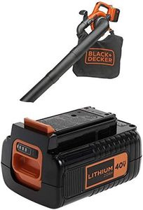 BLACK+DECKER 40V MAX Blower/Vacuum with Extra Battery, 2.0-Ah (LSWV36 & LBX2040)